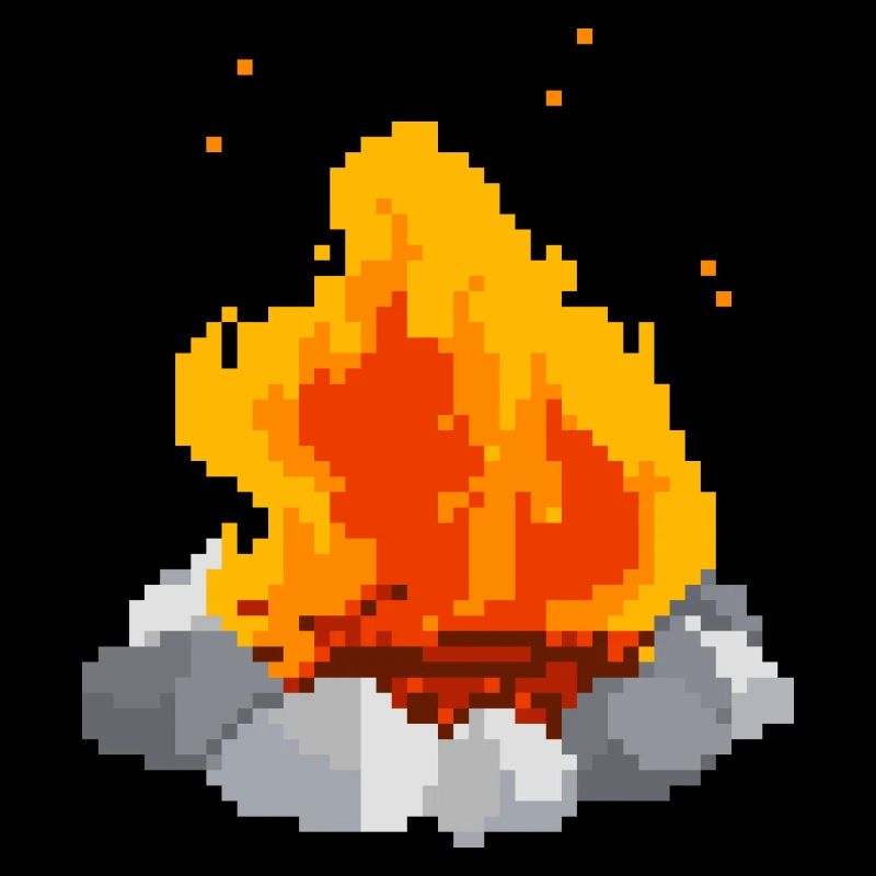 Pixel Feuer pixel fire