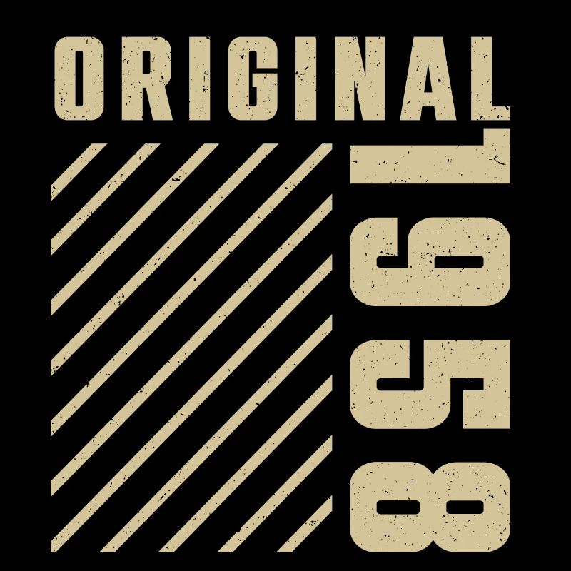 Original 1958 Authentic 1958 Vintage Bursdag