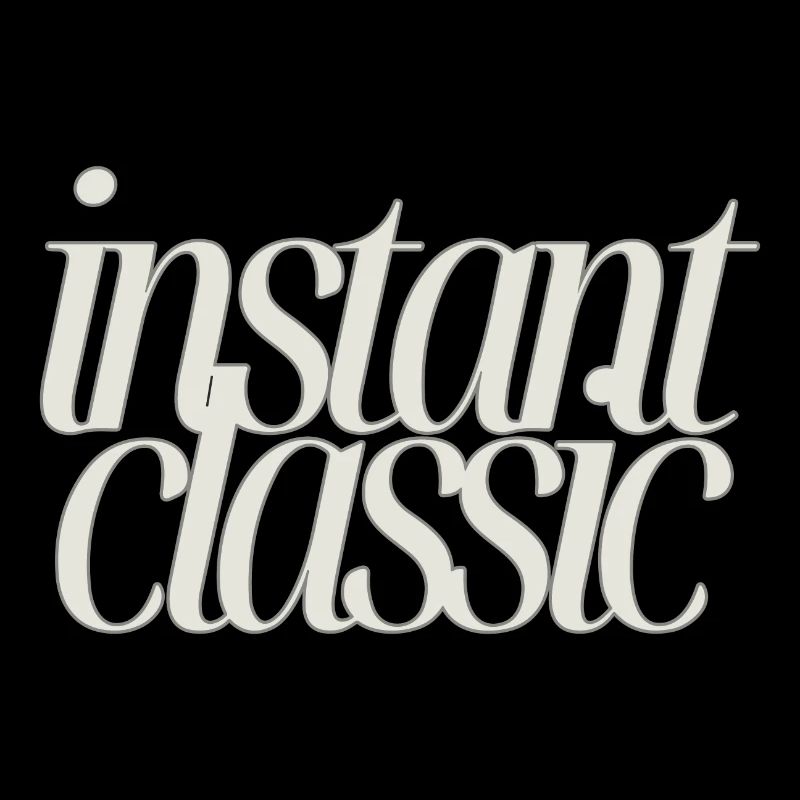 Instant Classic - Minimalistisches Textdesign