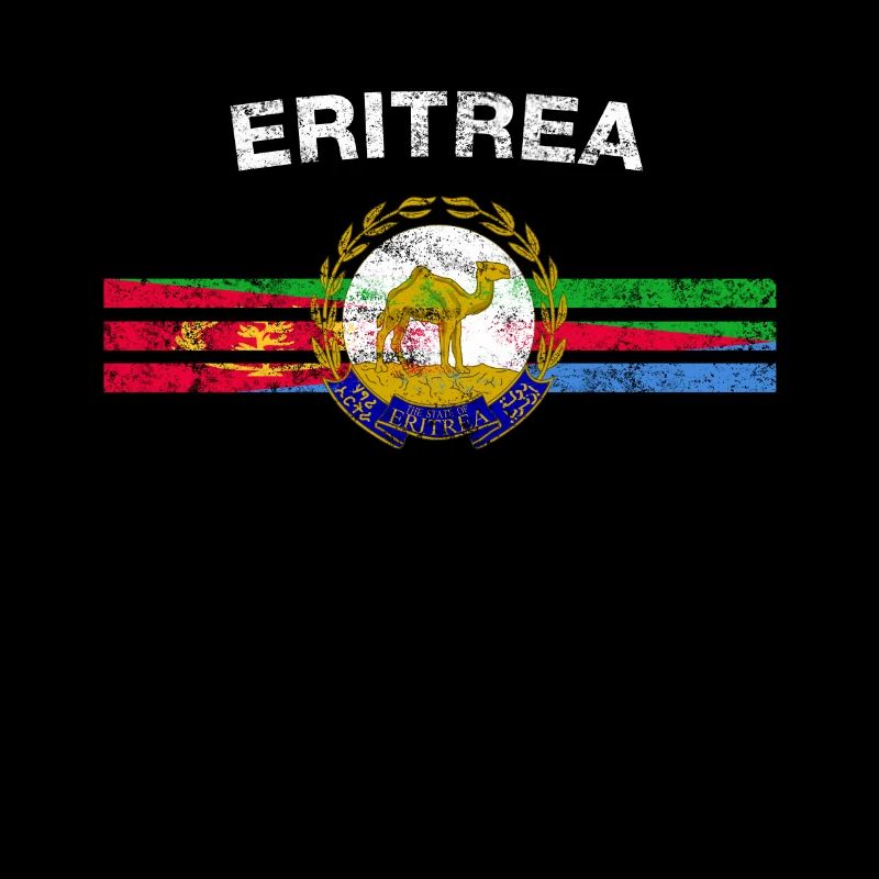Drapeau érythréen T-shirt - érythréen emblème et l'Érythrée Fl