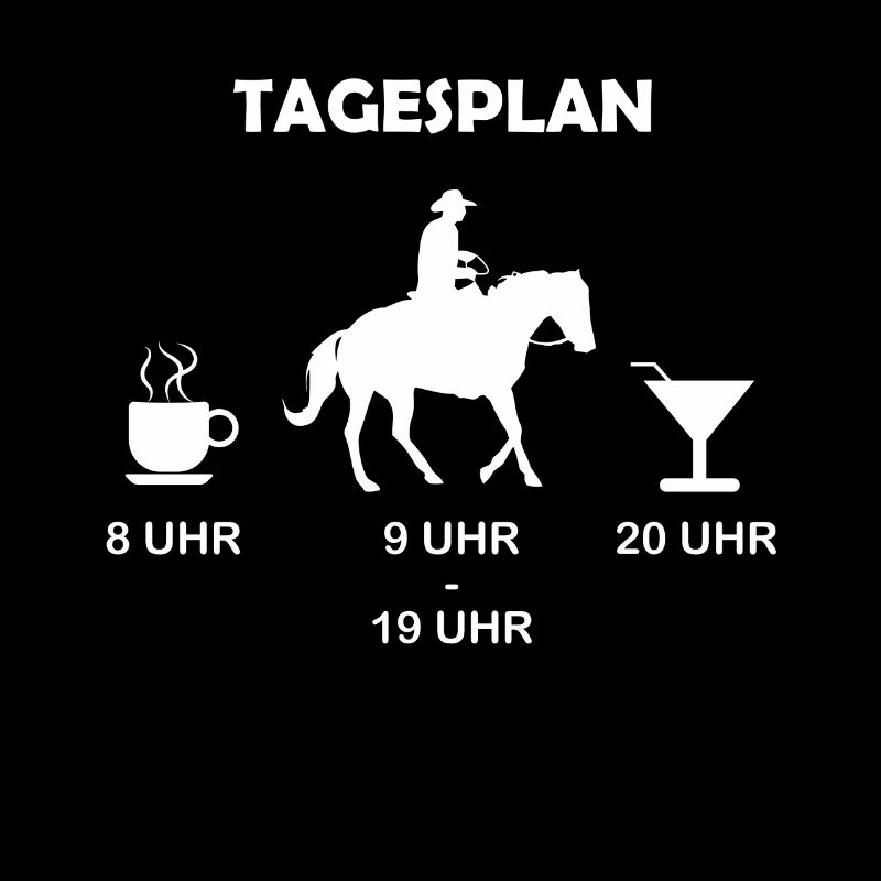 Perfekter Tagesplan Westernreiten
