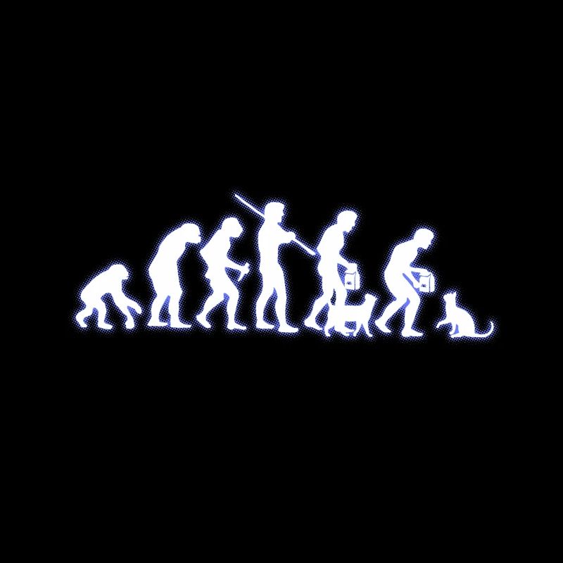 Evolution chat cadeau chemise drôle de chat