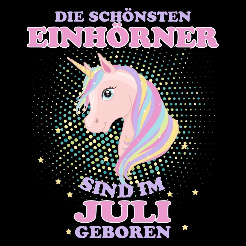 Einhorn Einhörner Juli Geschenk Geburtstag