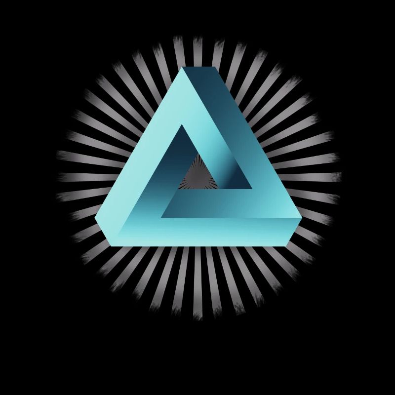 illusion illuminati Tri fold Pyramide Nerd mathe