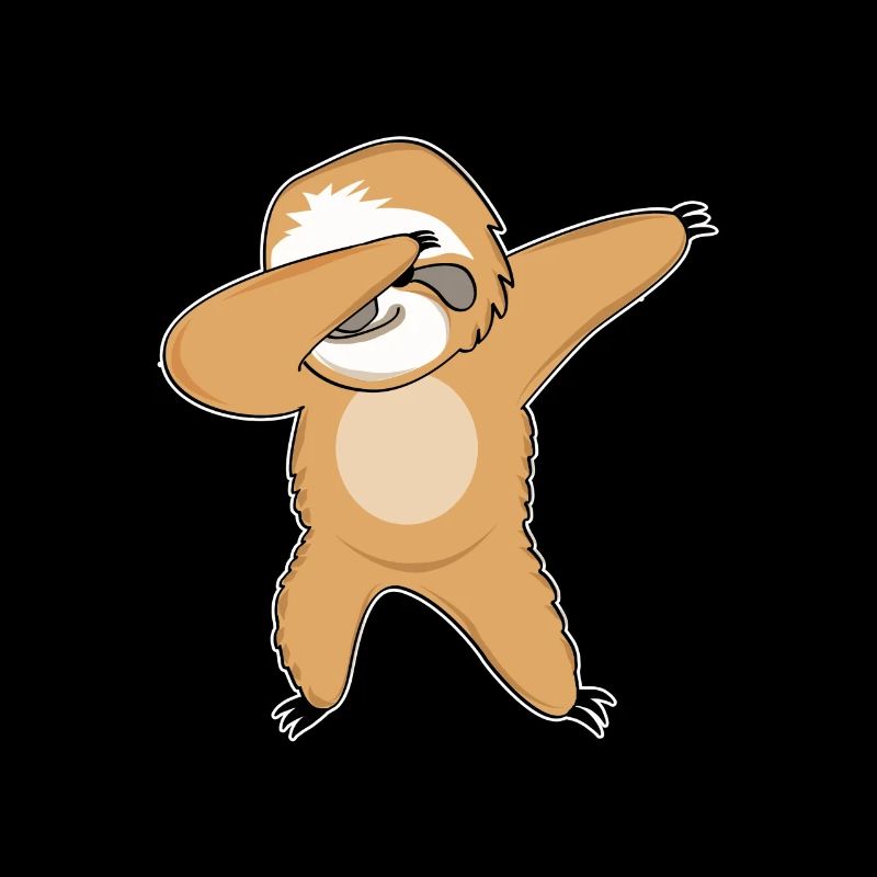 Dabbing sloth dancing funny gift