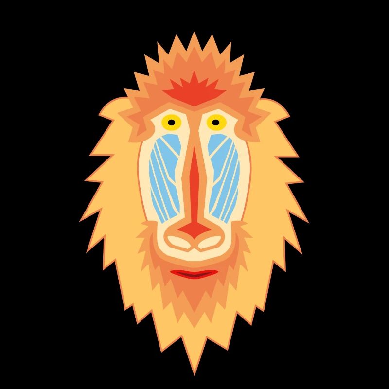 Mandrill Geometric