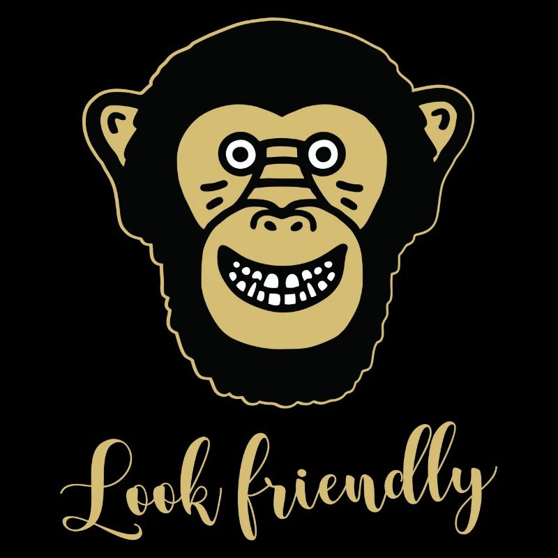 Affe Schimpanse - Look friendly