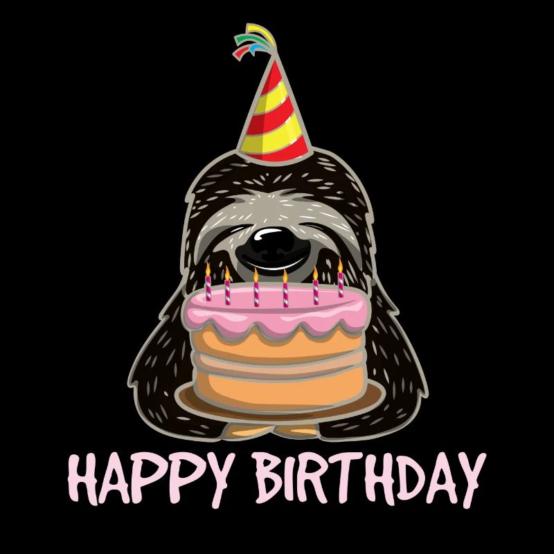 Faultier Sloth Torte Hut Geburtstag Trend Geschenk