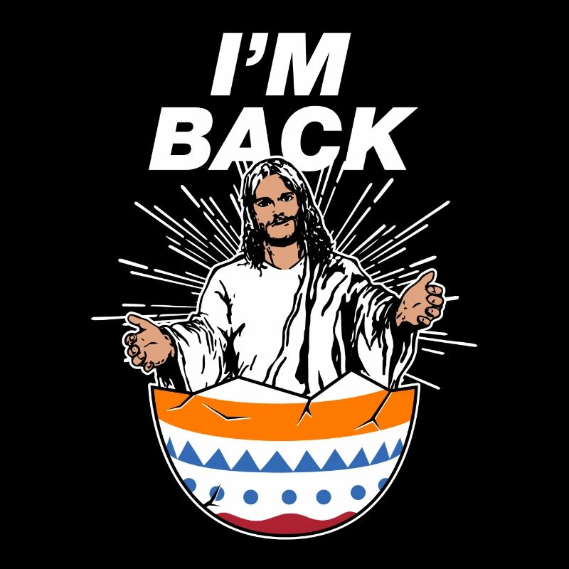I love Jesus Easter Gift Easter Egg I'm Back
