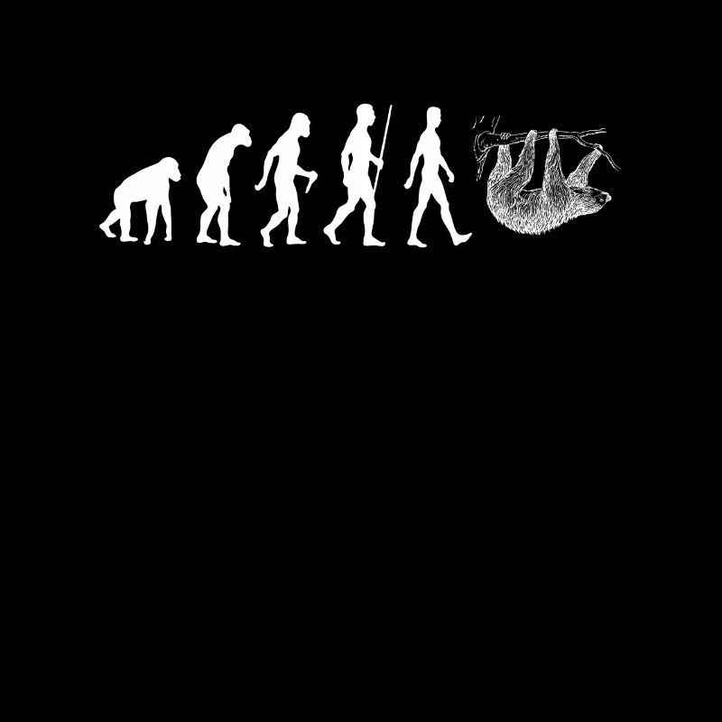 Faultier Evolution Mädchen Kawaii Geschenk Tiere