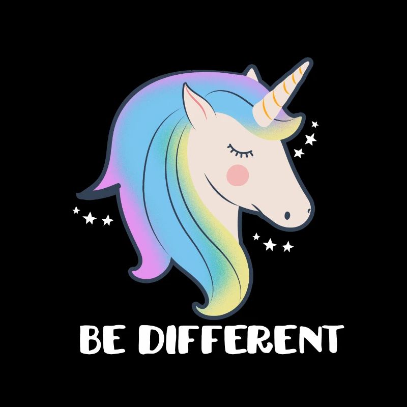 Sei ein anderes Einhorn