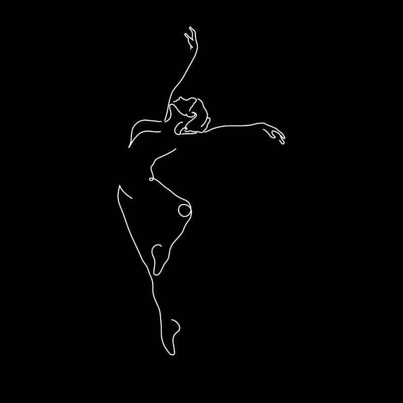 Tänzerin tanzen dancing lineart