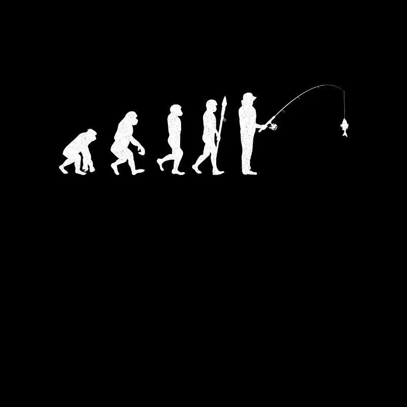 Human Evolution Fisherman T-Shirt