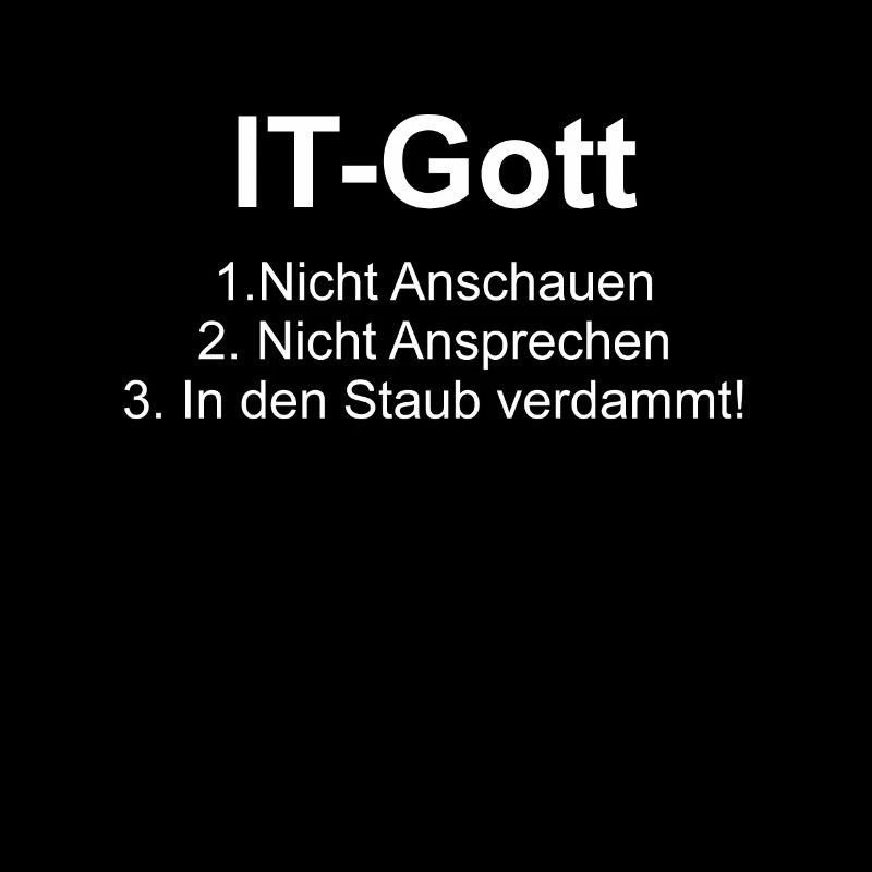 Conception de nerd de dieu IT