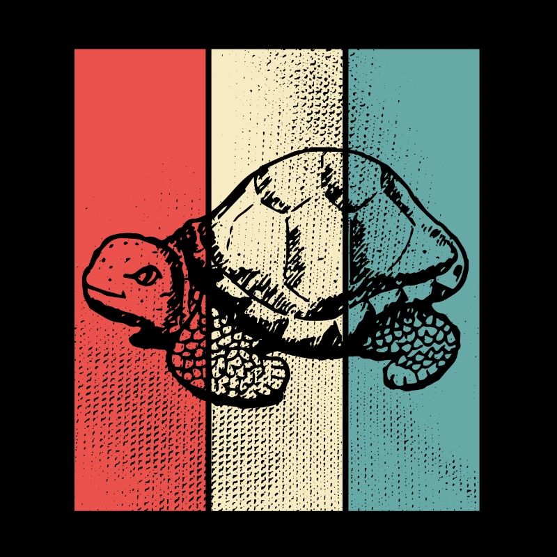 Schildkröte retro Style