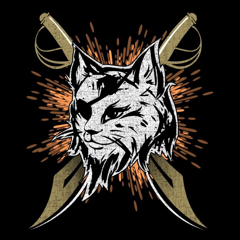 Cache-œil de chat de pirate