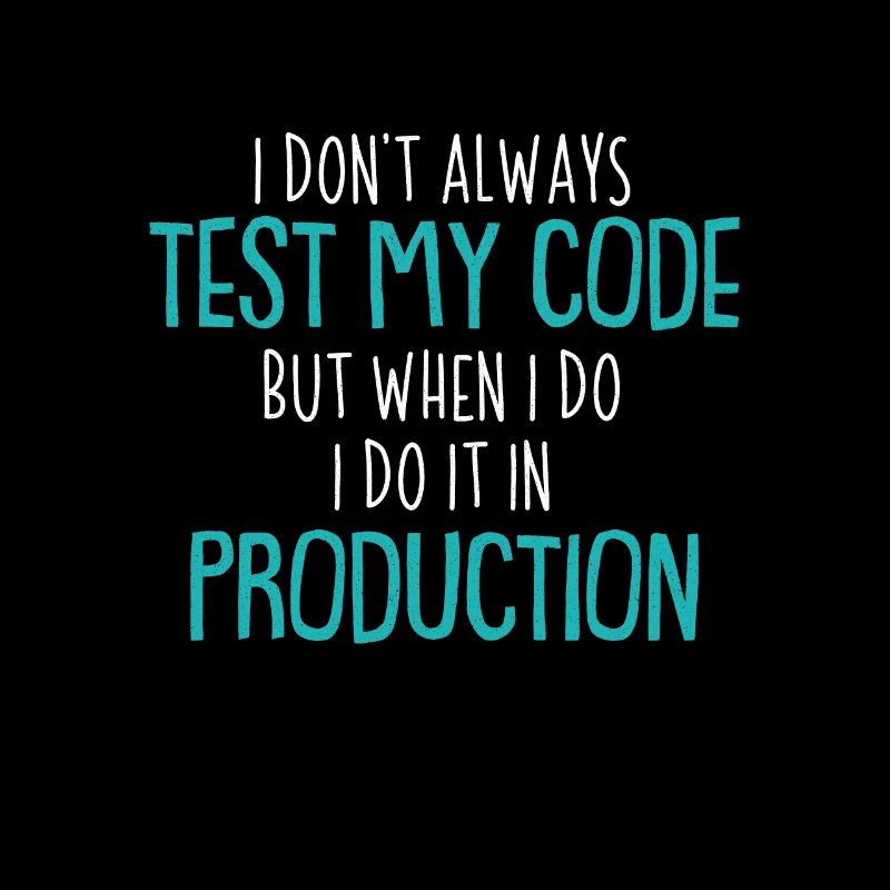 Cadeau de chemise de codeur de production de code de test cool