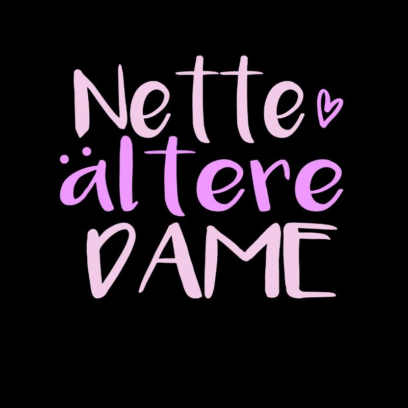 Nette ältere Dame