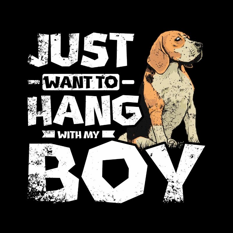 Je veux juste traîner avec mon garçon beagle