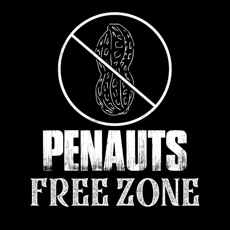 Penauts Free Zone Nut Allergic Awareness