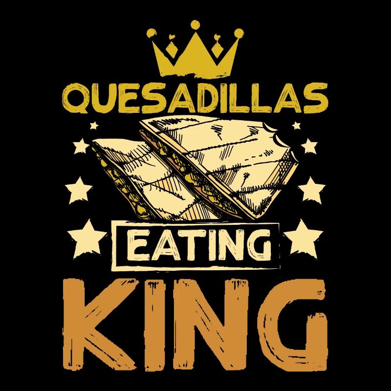 Quesadillas mangeant roi