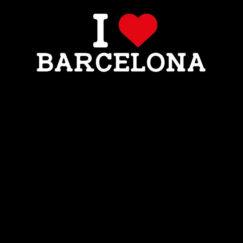 J’aime Barcelone Cool Wrong Flag Lover Heart Flag