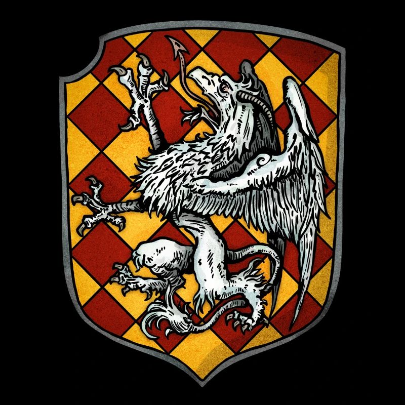 Wappen weißer Drache