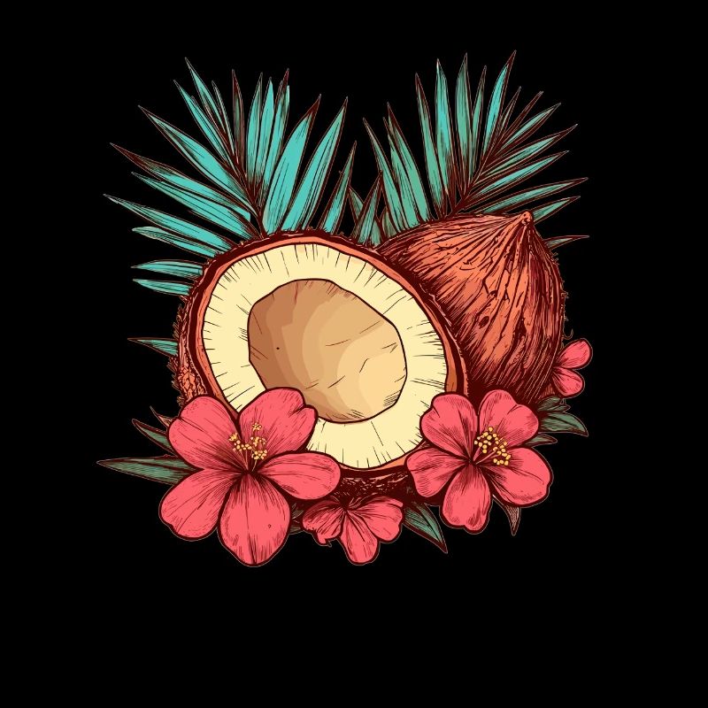 Fleur de cocotier tropicale