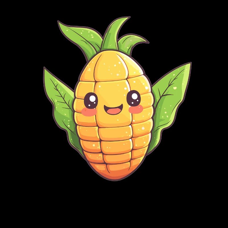 Fröhlicher Mais Comic-Stil