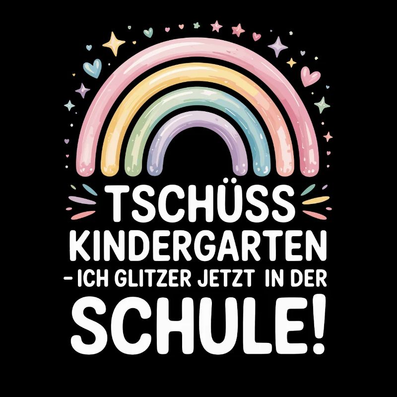 Tschüss Kindergarten Einschulung 2025 Mädchen