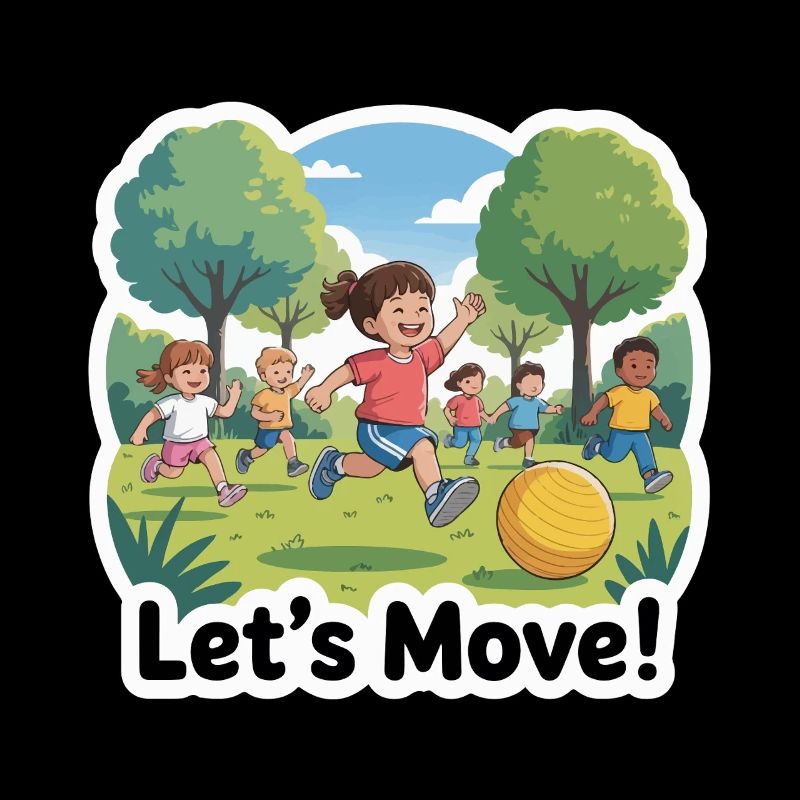 CHILDREN EXERCISING. LET S MOVE