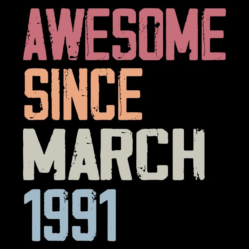 1991 Mars Naissance Anniversaire Mars 1991 Cadeau