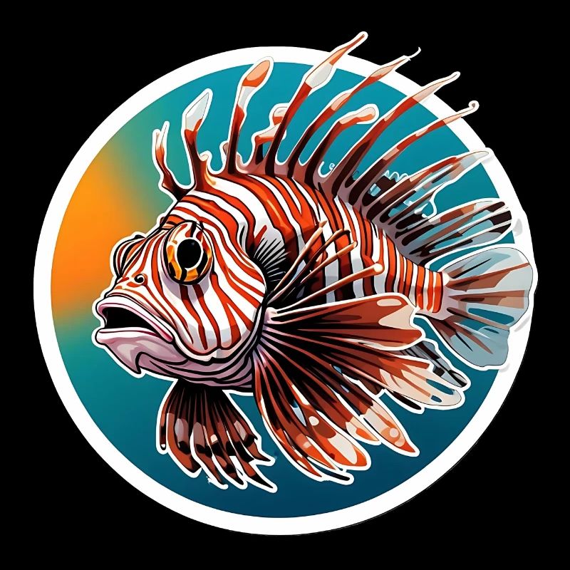 Colorful Lionfish Coral Fish