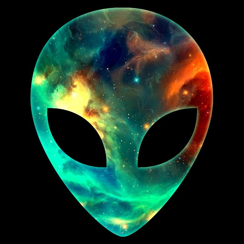 Galaxy Alien Space Head Face Space