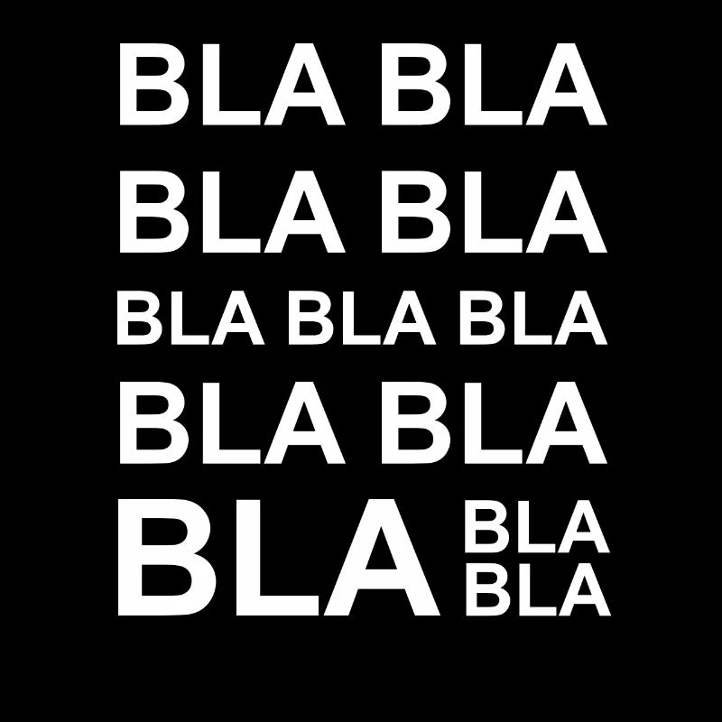 Bla bla bla - Labern, reden, Frau, Geschenk