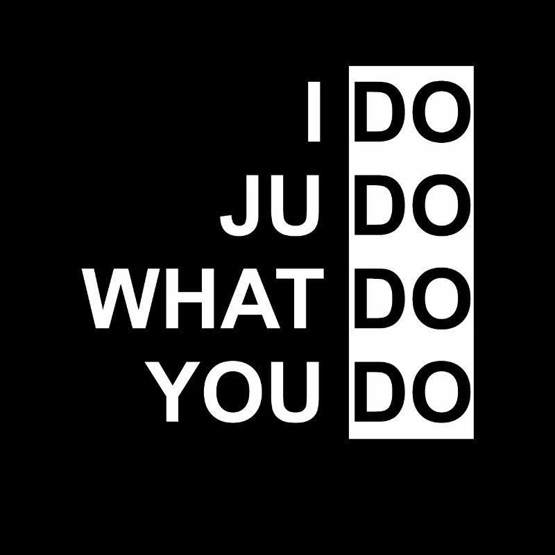 I do judo - Kampfsport, Ringen, Gürtel, Geschenk