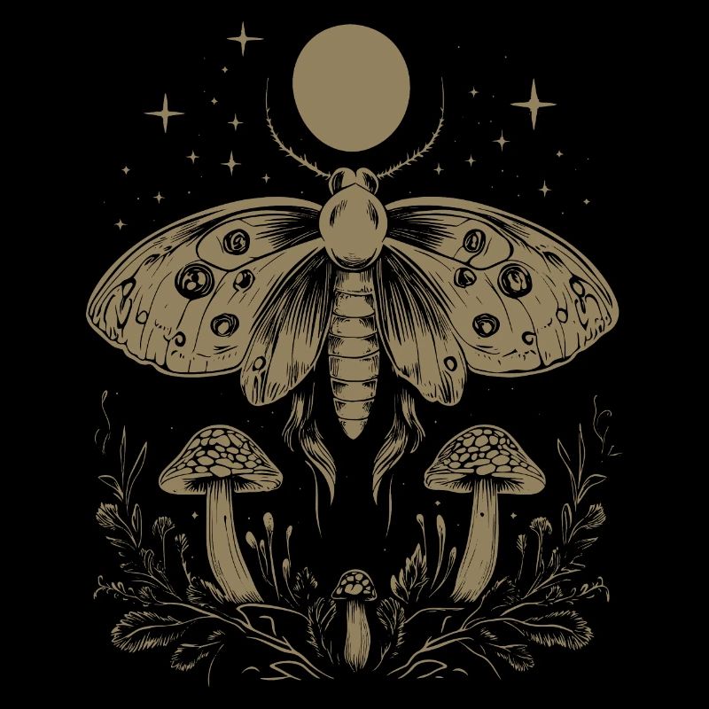 Moth Fairycore Goth Grunge