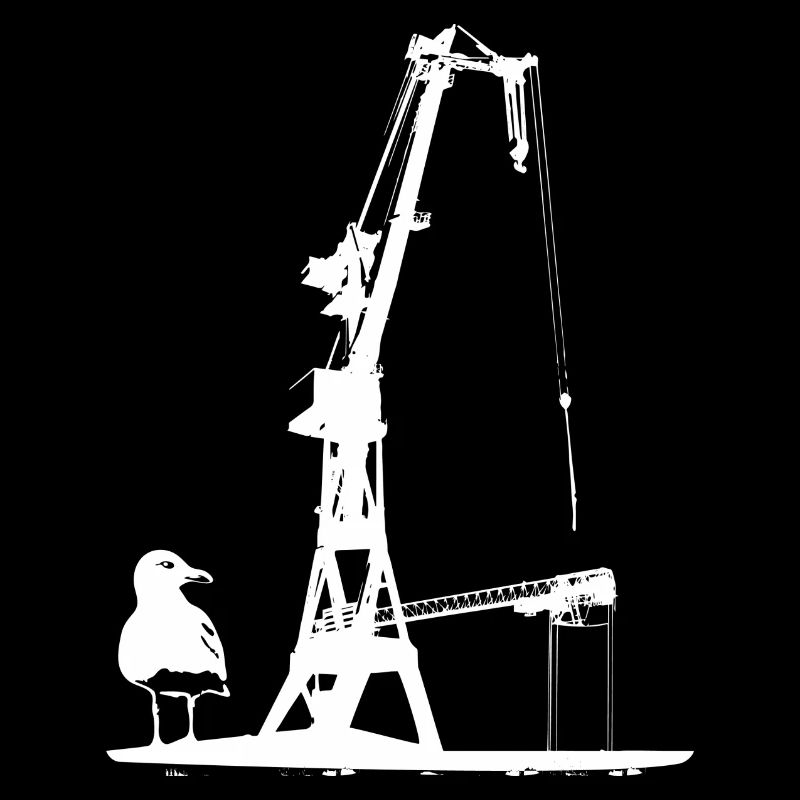 Hafenkran Werft Schiffsbau Dock Hamburg Möwe