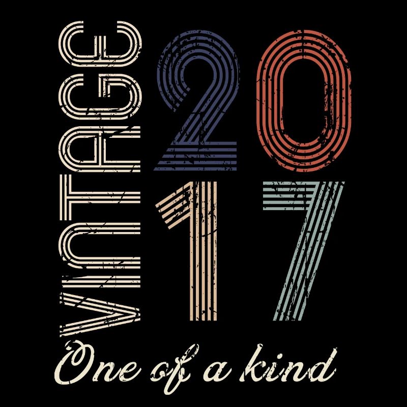 7. Jubiläum 2017 - Vintage Retro Geschenkidee