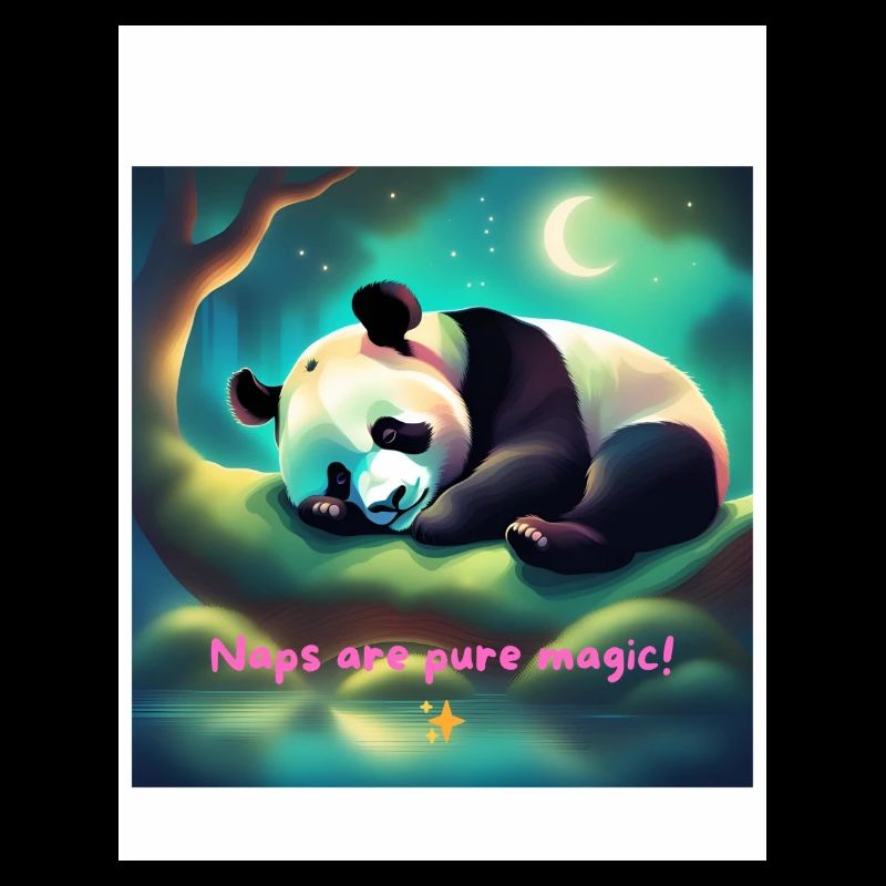 naps are pure magic sleeping panda
