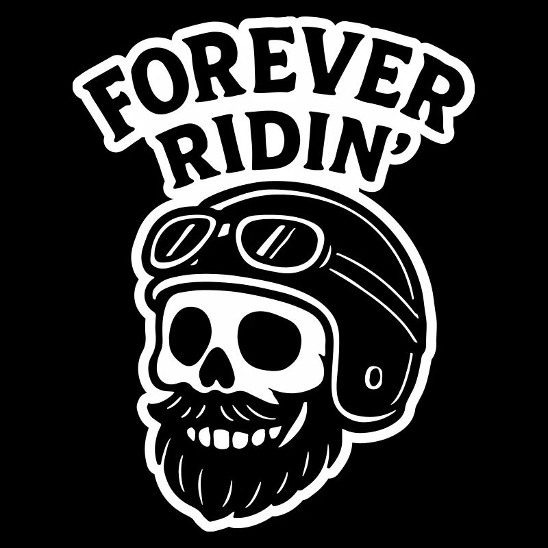 Biker Skull Motorcycle