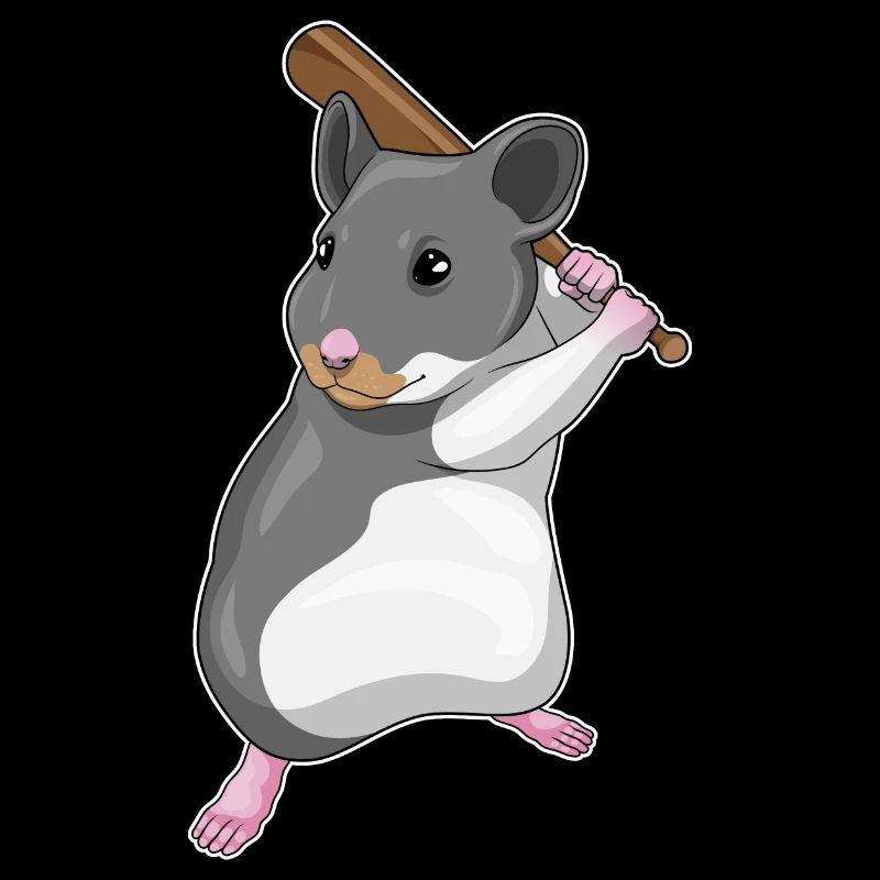 Hamster Baseball Batte de Baseball