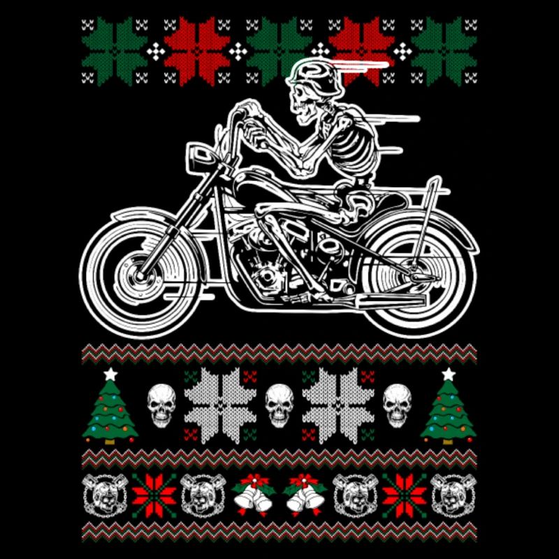 biker noël pull outlaw