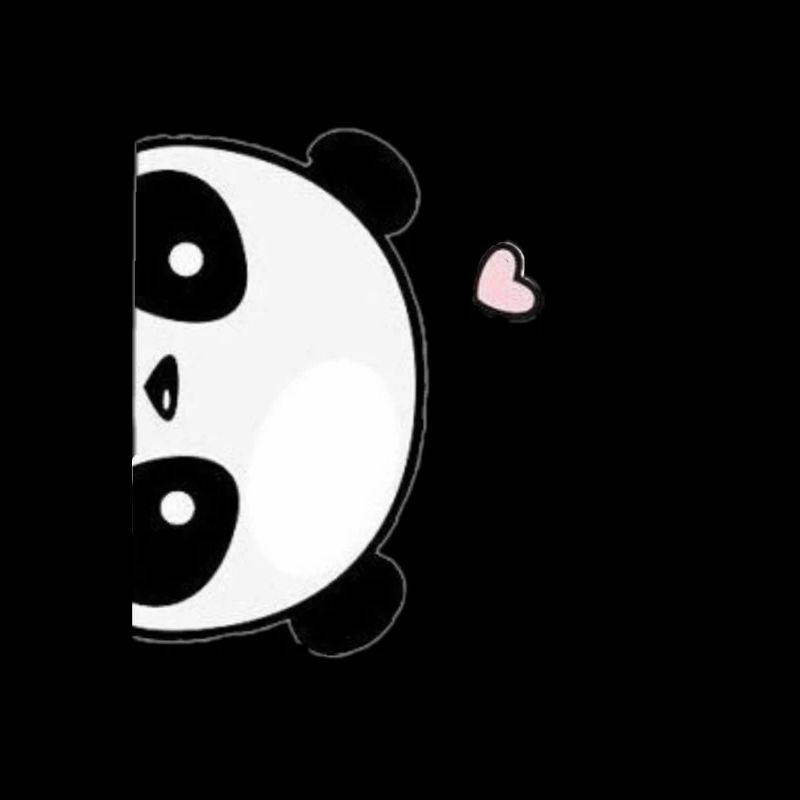 Amour mignon de panda
