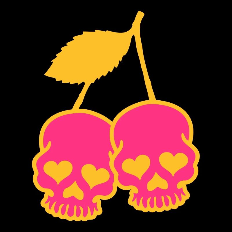 Skull & Cherry mit Herz