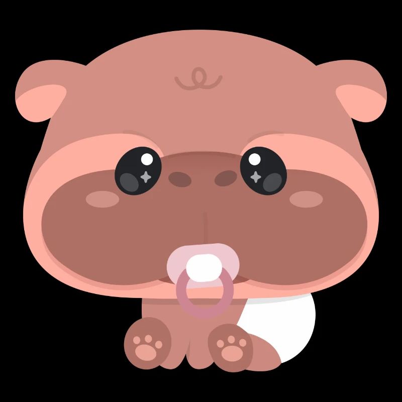 Moo Deng Hippopotame pygmée Bébé