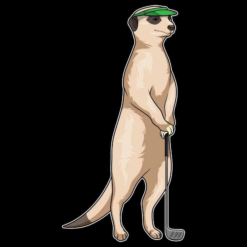 Erdmännchen Golf Golfschläger