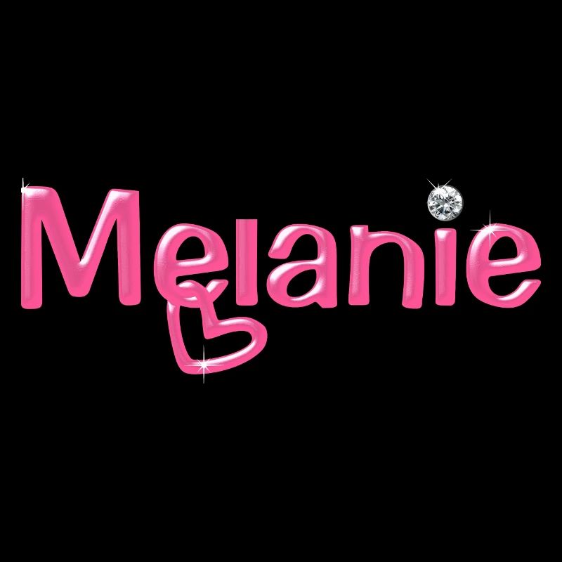 Melanie Name Balloon Font