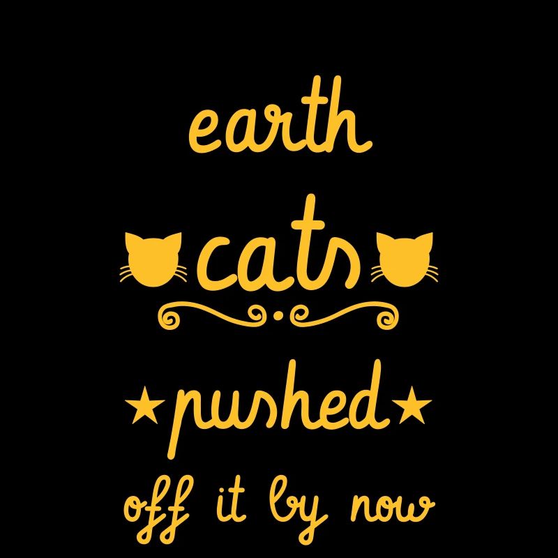 Drôle dire Cat. Terre plate. Amant de chat