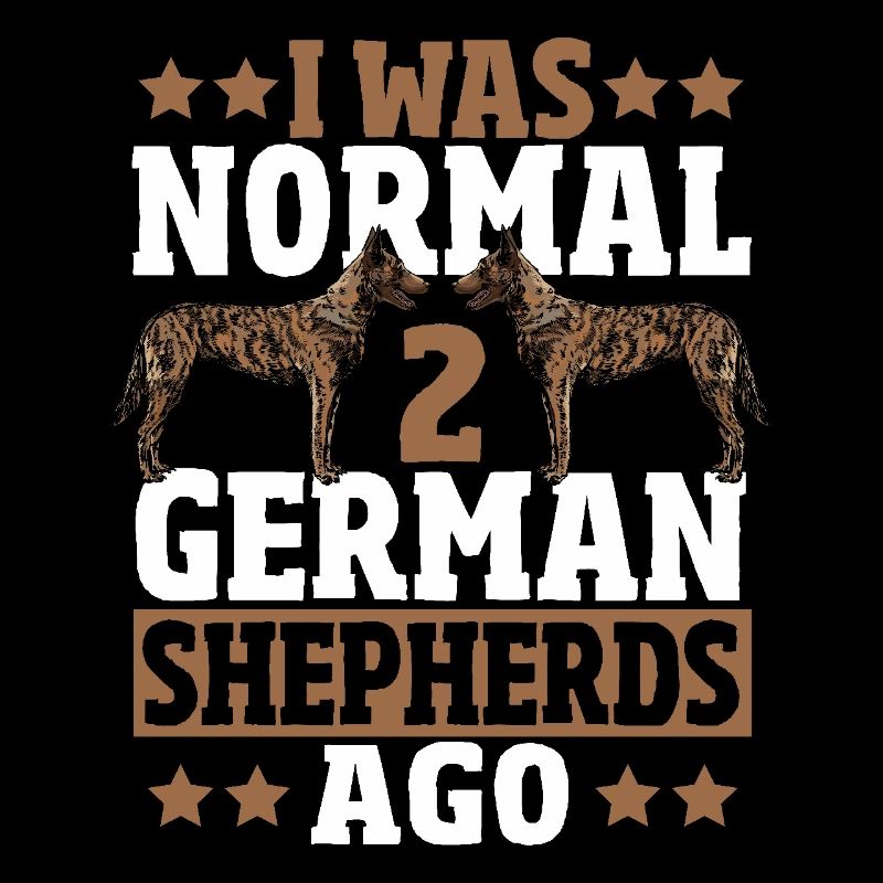 J’étais normal devant 2 bergers allemands